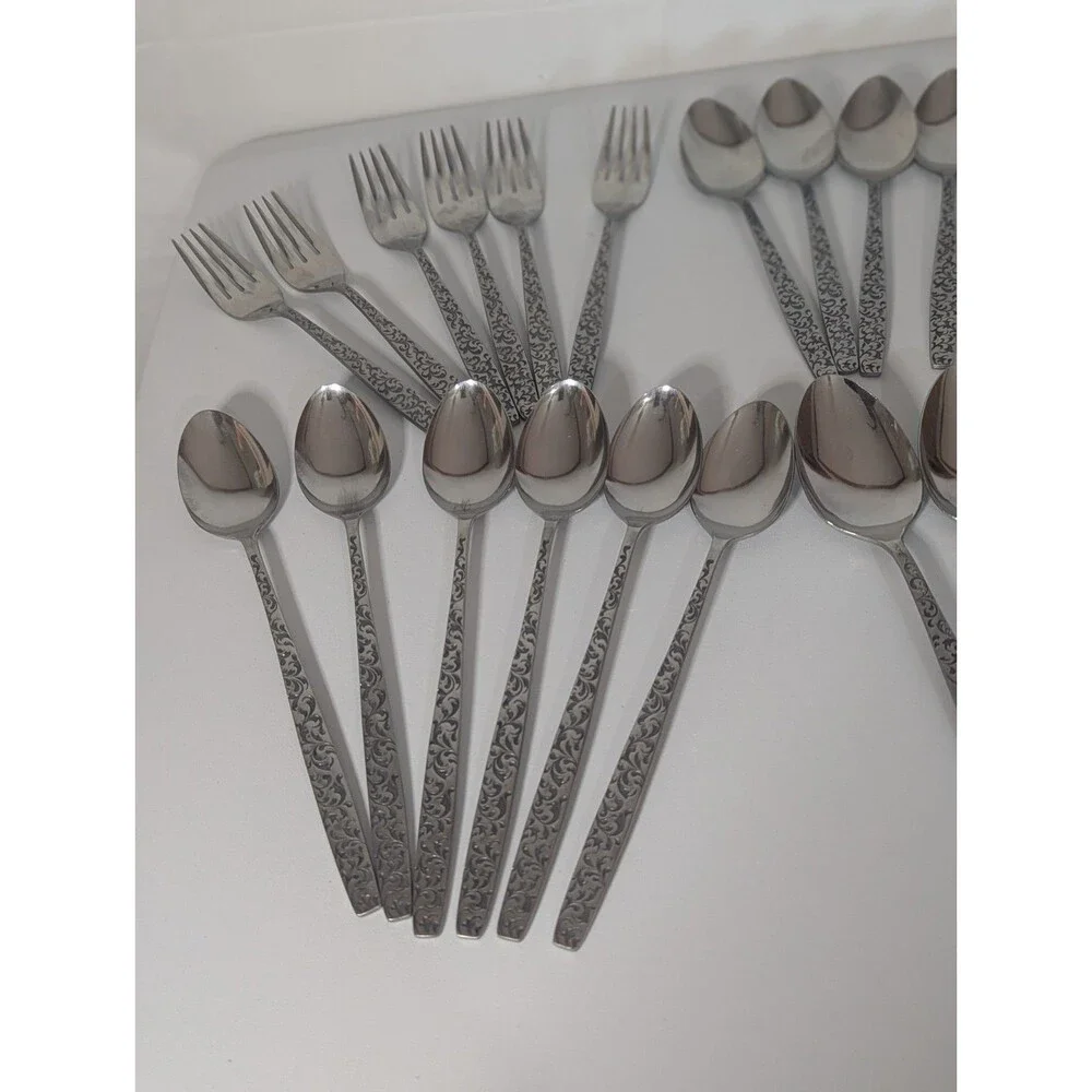 39 pc Ameris Present Stainless Steel Flatware Set - Service for 8 + 5